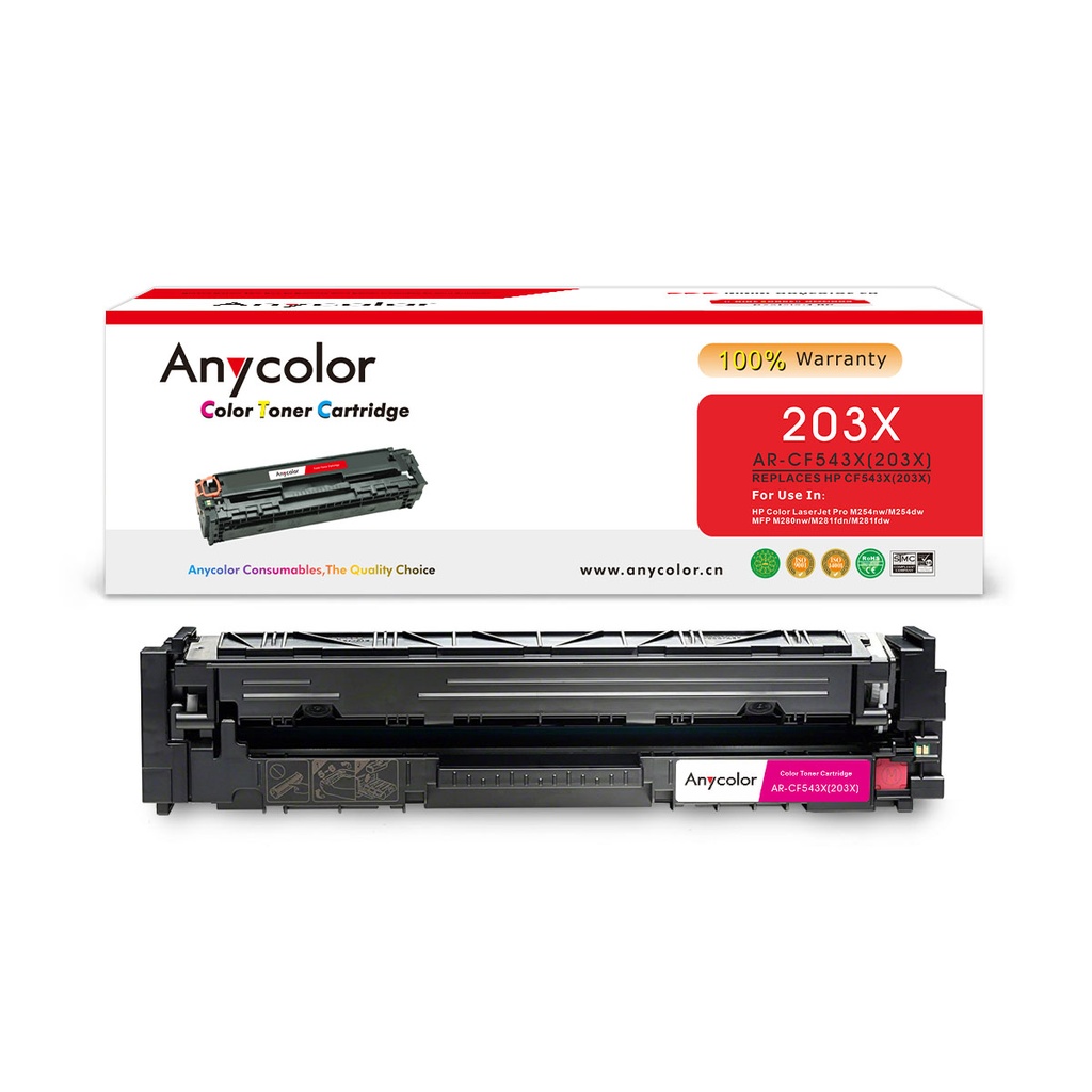 Toner Anycolor pour HP 203X magenta