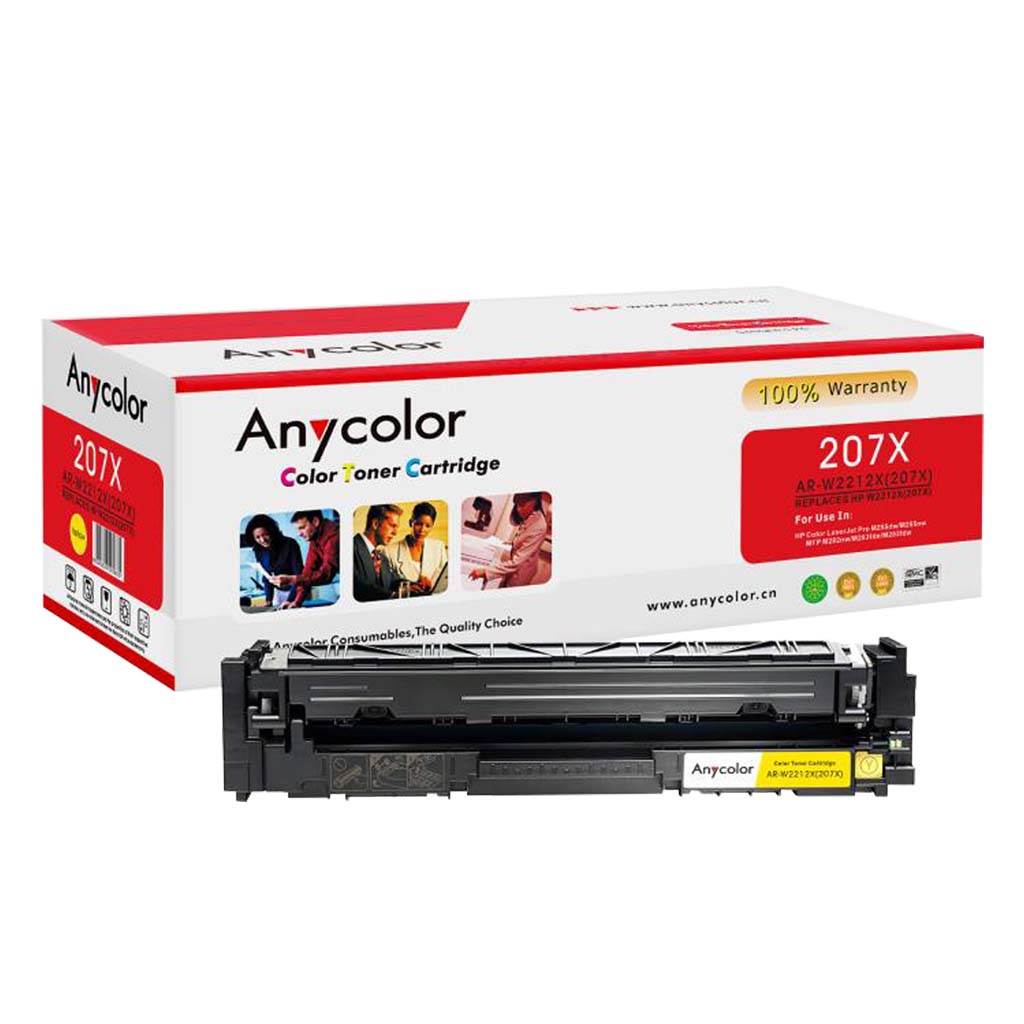 Toner Anycolor pour HP 207X jaune