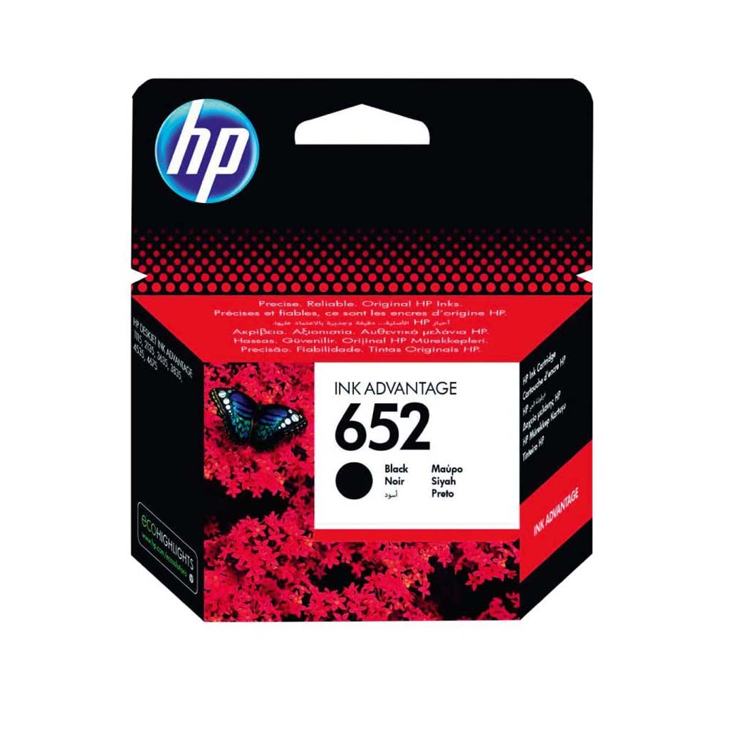 Cartouche d'encre HP 652 noir