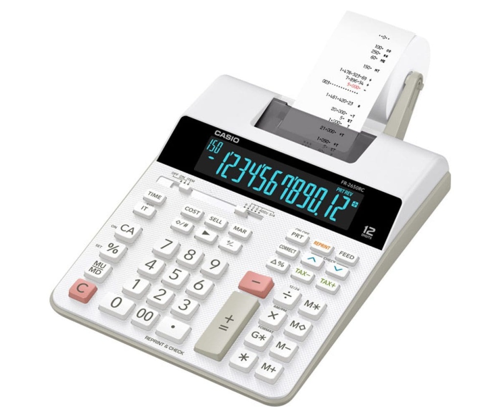 Calculatrice de bureau à bande Casio FR-2650RC