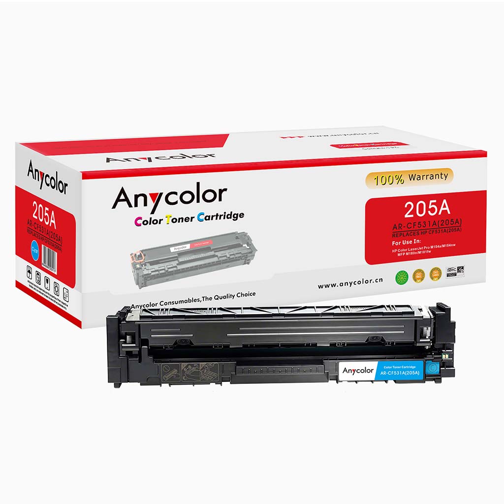 Toner Anycolor pour HP 205A cyan