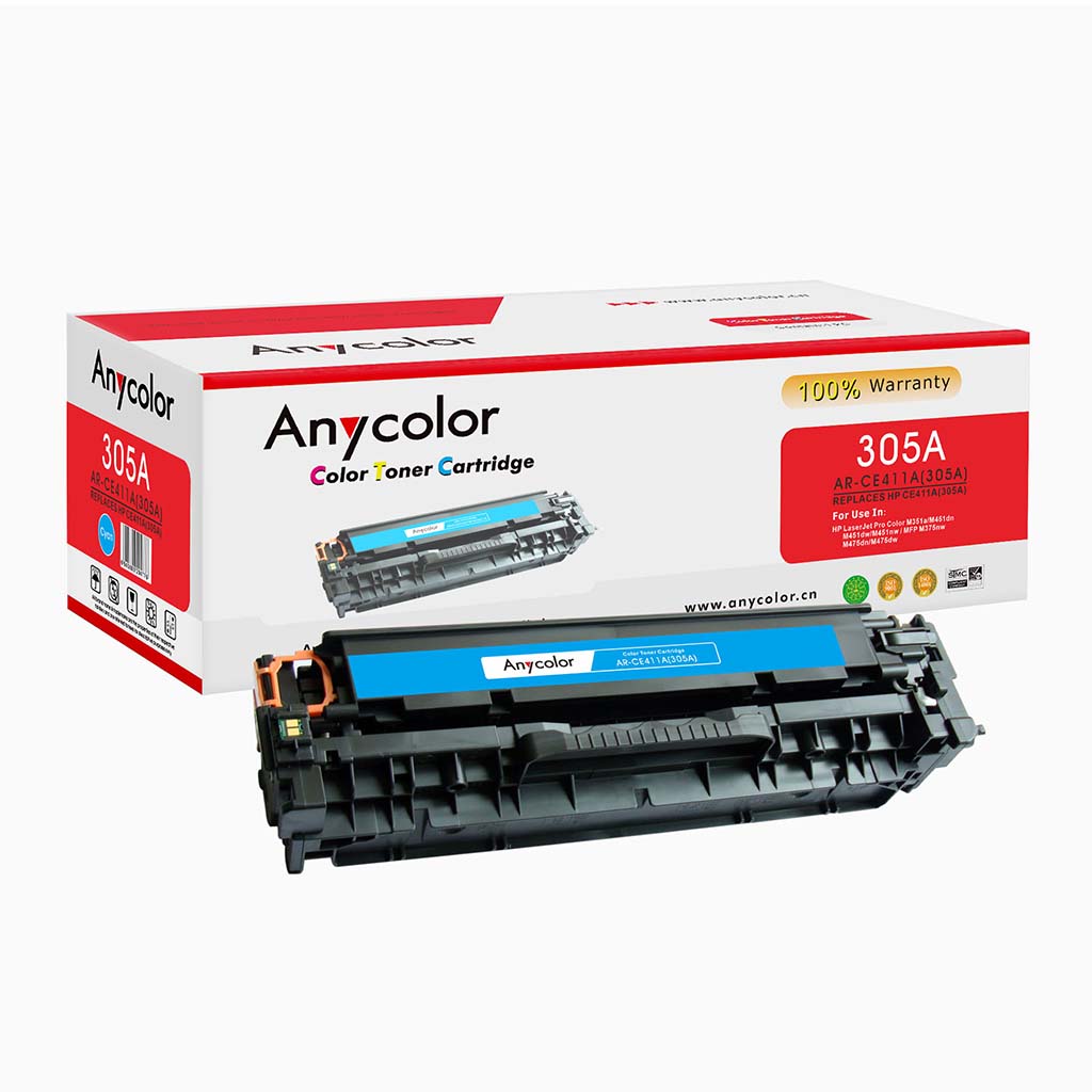 Toner Anycolor pour HP 305A cyan