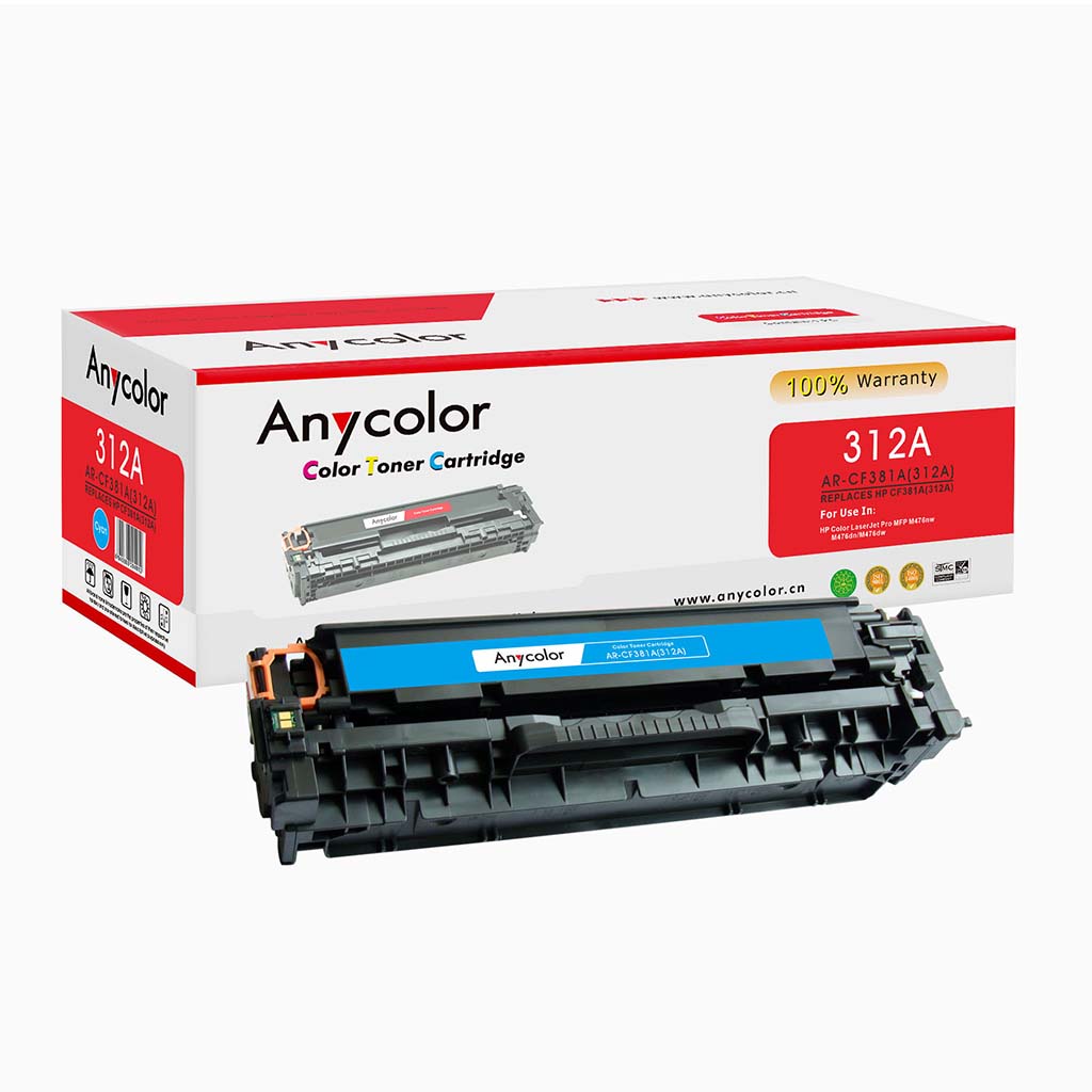 Toner Anycolor pour HP 312A cyan