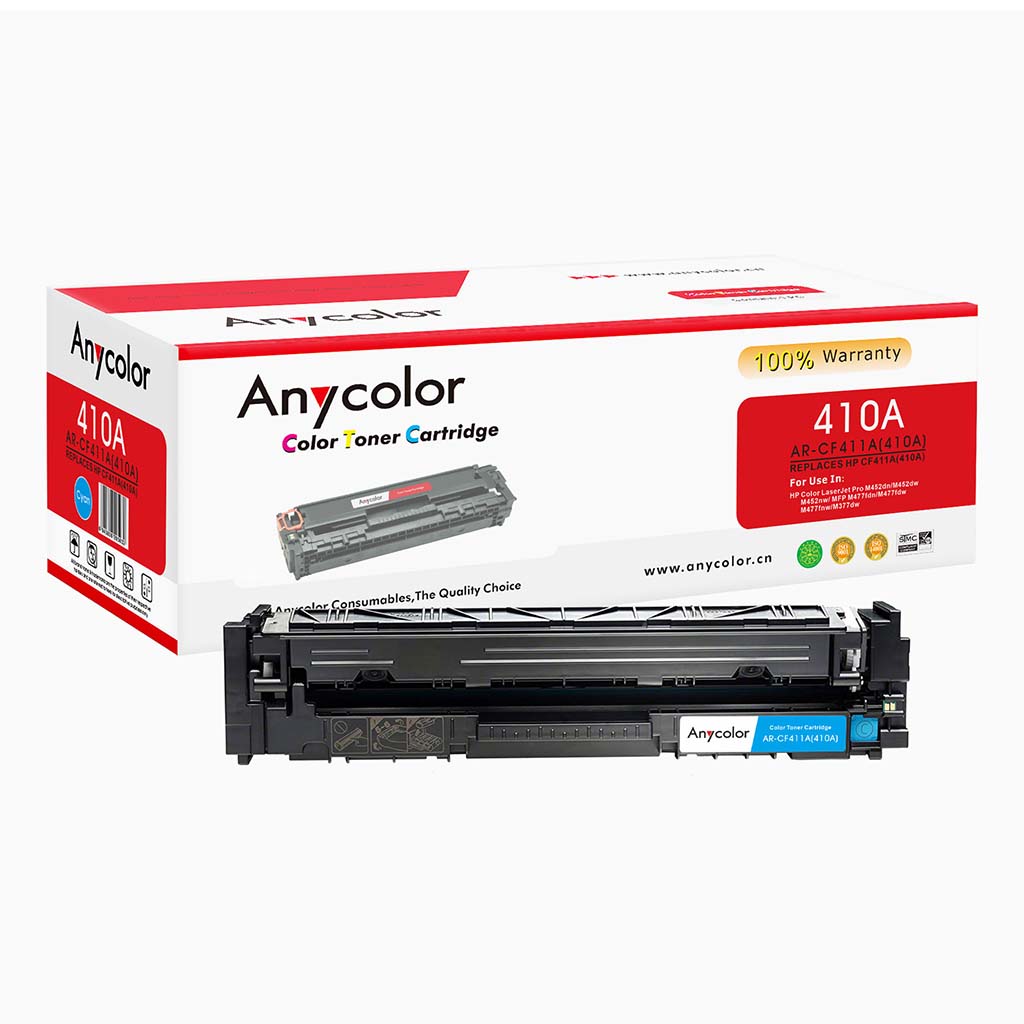 Toner Anycolor pour HP 410A cyan