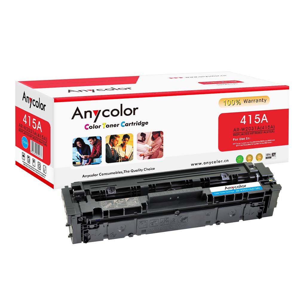 Toner Anycolor pour HP 415A cyan