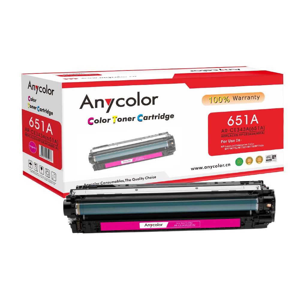 Toner Anycolor pour HP 651A magenta
