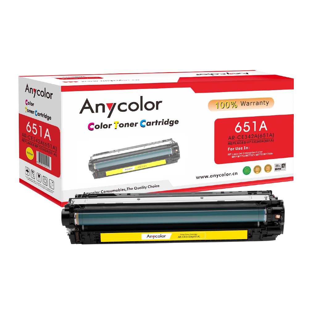Toner Anycolor pour HP 651A jaune