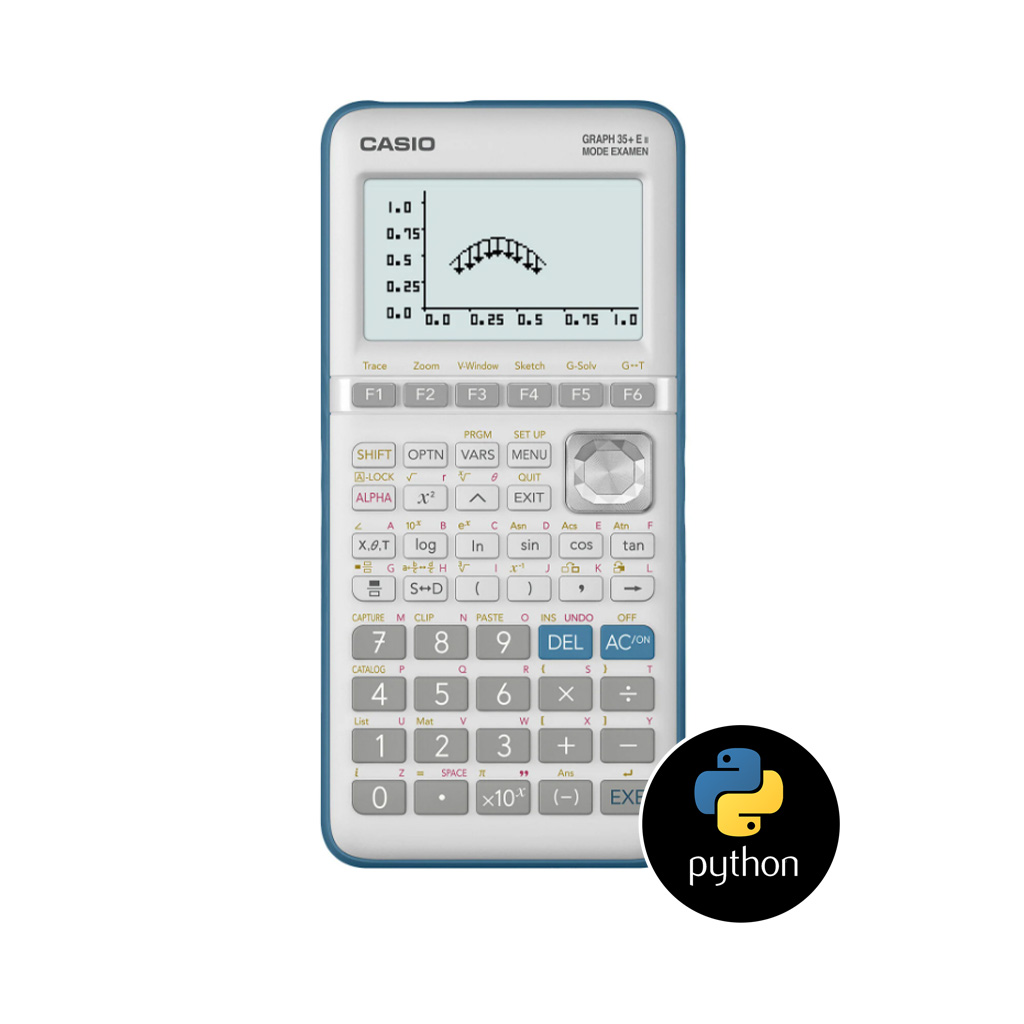 Calcucatrice scientifique graphique Casio GRAPH 35+E II Python