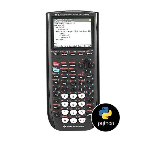 Calculatrice scientifique graphique Texas-Instruments TI-82 Advance Python