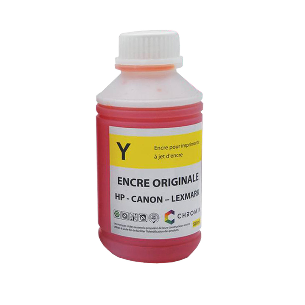 Encre Chromia HP jaune 500ml