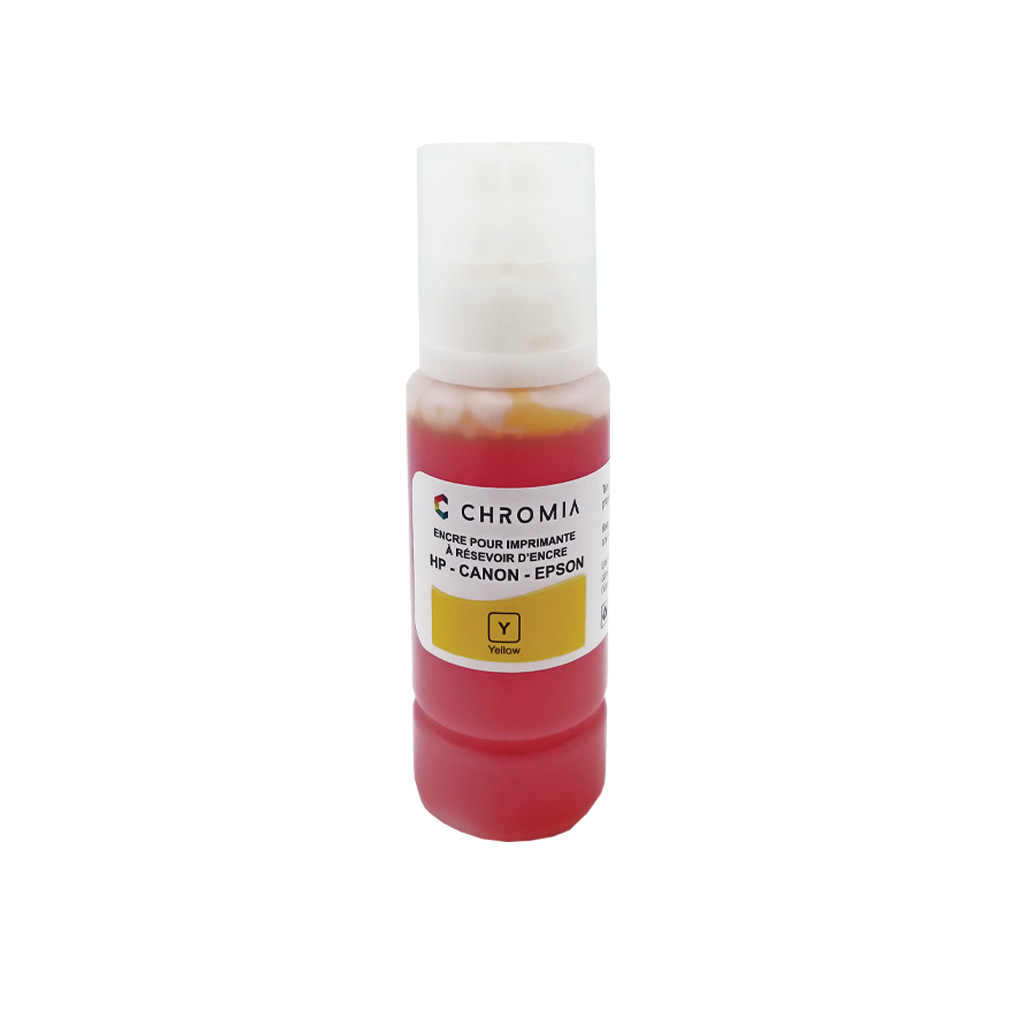 Encre Chromia imprimante universelle jaune 100ml