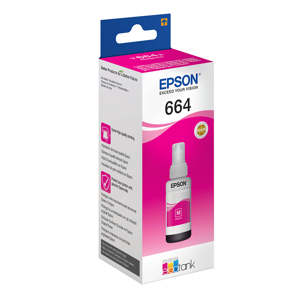 Encre bouteille Epson 664 magenta 70ml