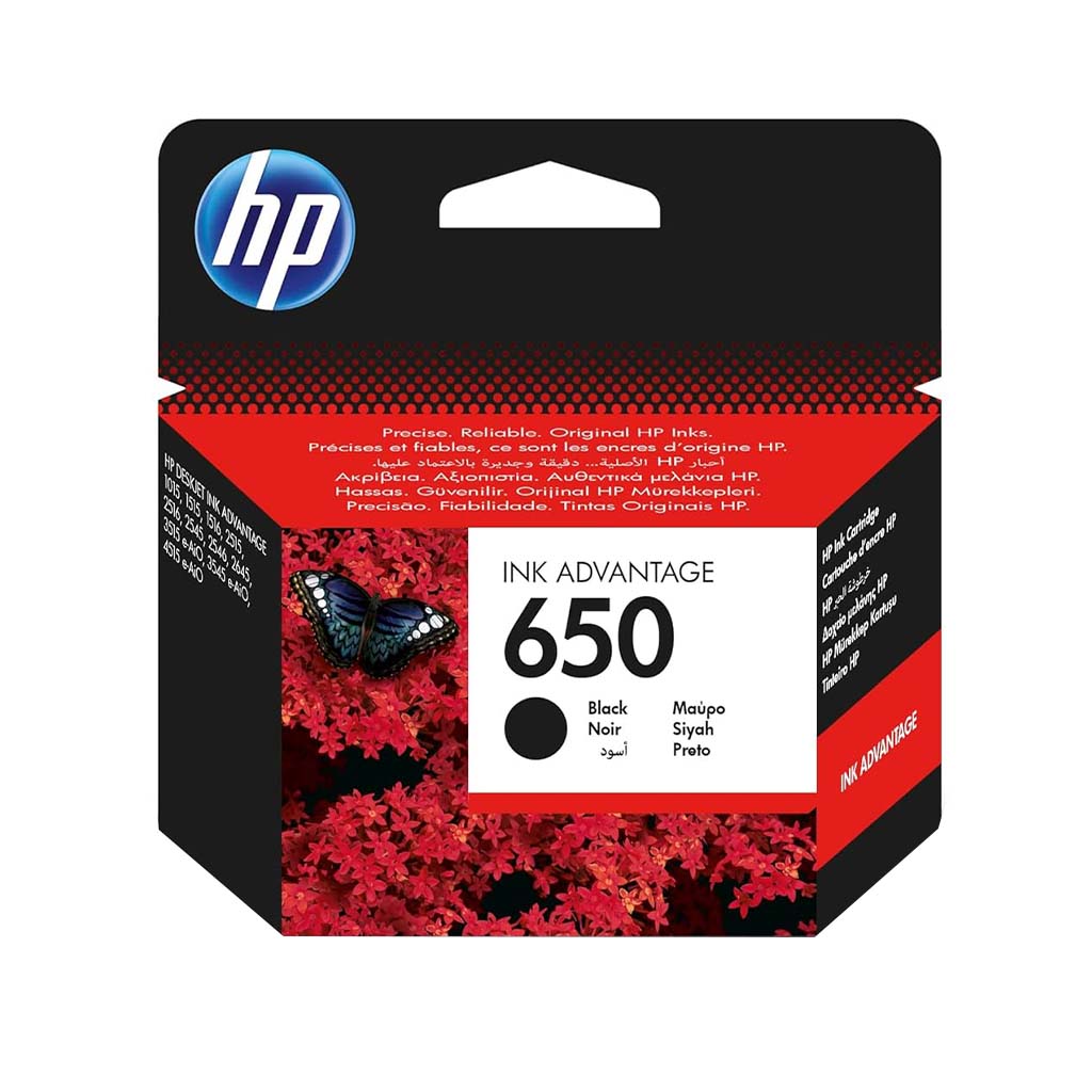 Cartouche d'encre HP 650 noir