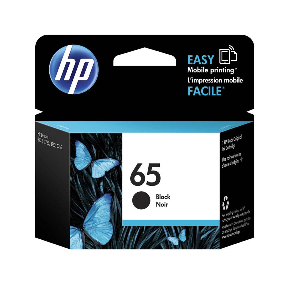 Cartouche d'encre HP 65 noir