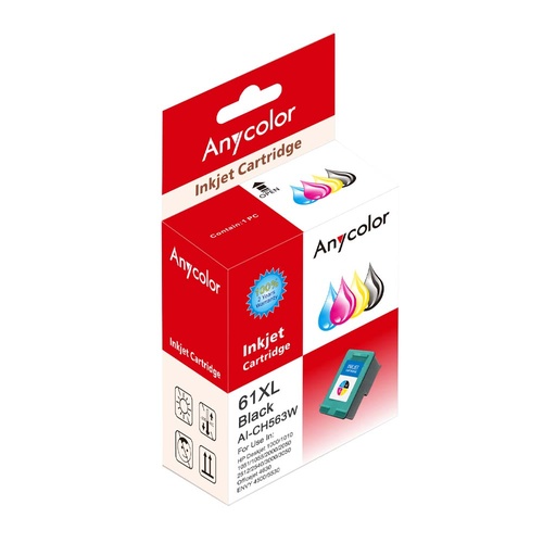 [ANY_HP61XLB] Cartouche Anycolor HP 61XL noir