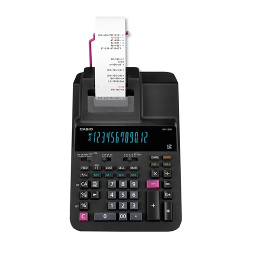 [CAL_CASDR120R] Calculatrice de bureau à bande Casio DR-120R