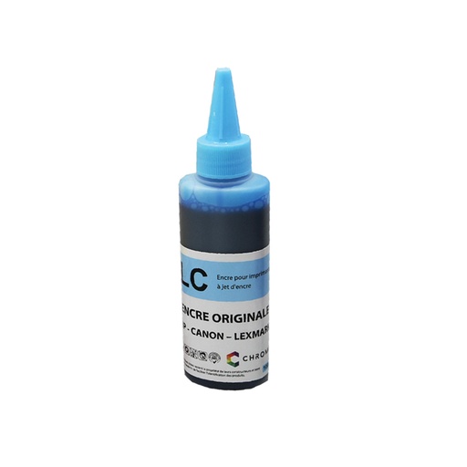 [CHR_100LC] Encre Chromia HP Low cyan 100ml