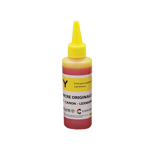 [CHR_HP100Y] Encre Chromia HP jaune 100ml