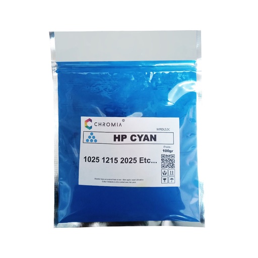 [POU_COULHPCYAN] Poudre Couleur HP cyan 100gr 1025 1215 2025...
