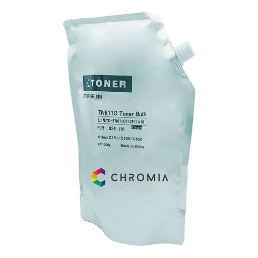 [POU_KON611C] Poudre Konica-Minolta cyan TN-611