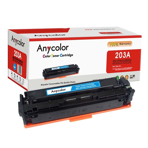 [ANY_HP203XC] Toner Anycolor pour HP 203X cyan