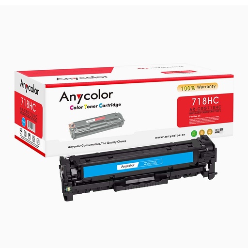 [ANY_CAN718HC] Toner Anycolor Canon 718H cyan